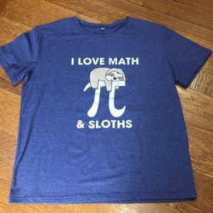 Source Unknown Blue Sloth Graphic Tee